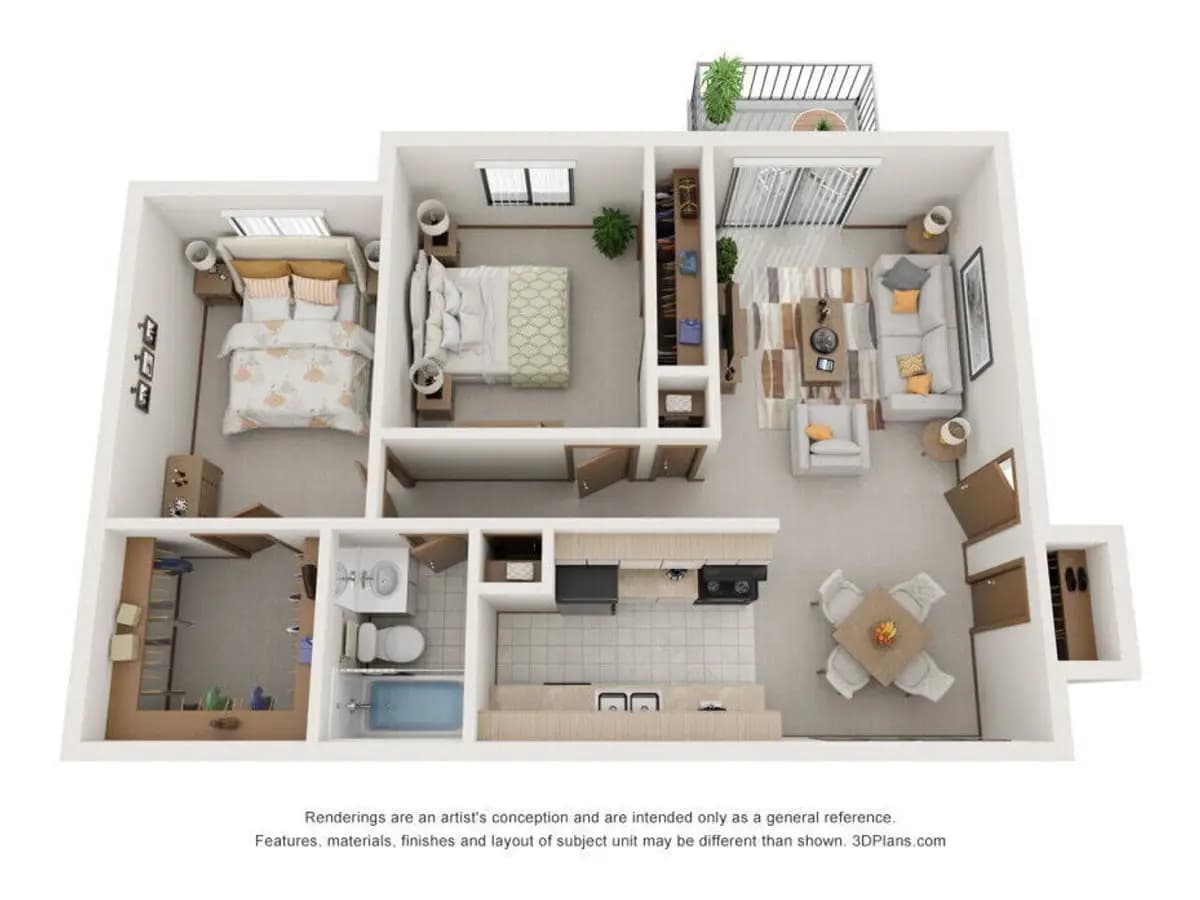 undefined apartments for rent - image - Stonegate_2_Bedroom_Upper_LK-.jpg - 0