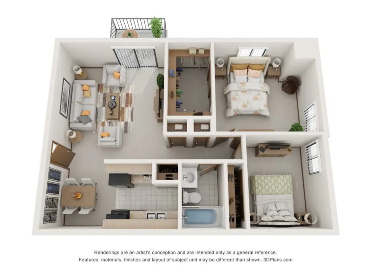 undefined apartments for rent - image - Stonegate_2_Bedroom_Upper_SK-.jpg - 2